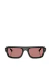 Ray Ban Rectangle-frame Sunglasses In White