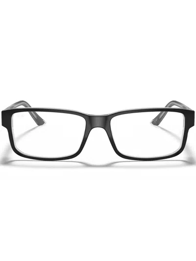 Ray Ban Rectangle-frame Glasses In Black