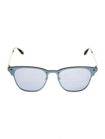 Pre-owned Ray Ban Blaze Clubmaster Square Sunglasses In Multi