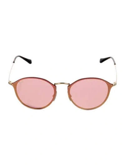 Pre-owned Ray Ban Blaze Round Sunglasses