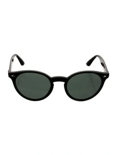 Pre-owned Ray Ban Blaze Round Sunglasses In Black
