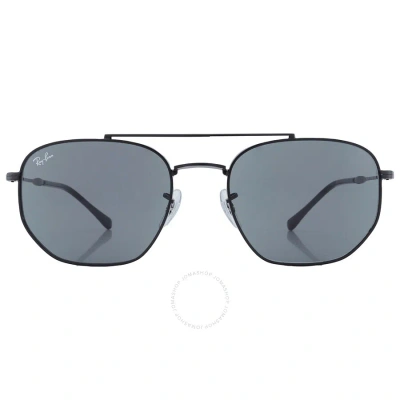 Ray Ban Blue Classic Irregular Unisex Sunglasses Rb3707 9257r5 57 In Black / Blue