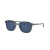 RAY BAN RAY BAN BLUE MIRROR SQUARE UNISEX SUNGLASSES RB2193 6638O4 53