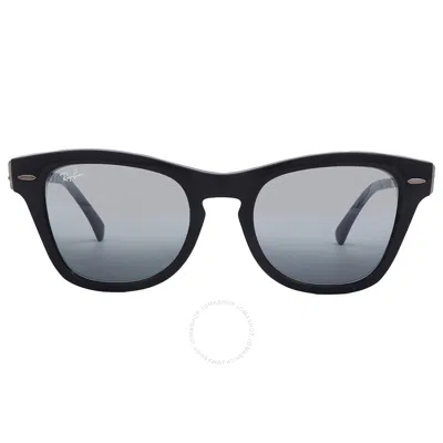 Ray Ban Blue Vintage Mirror Square Unisex Sunglasses Rb0707sm 901/g6 53 In Black