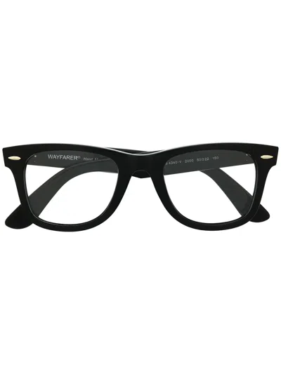 Ray Ban Bold Frame Glasses In Black