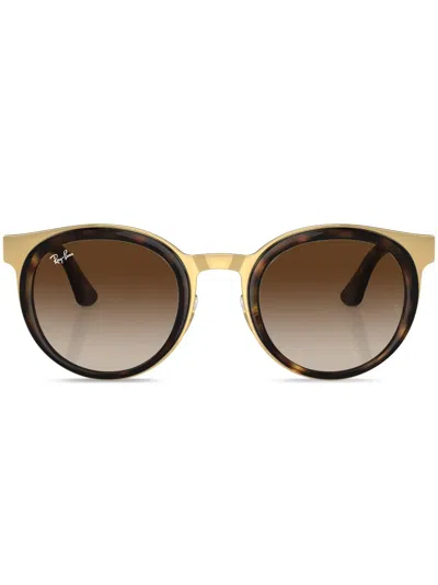 Ray Ban Bonnie Round-frame Sunglasses In Braun