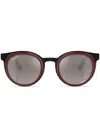 Ray Ban Sunglasses Unisex Bonnie - Red Frame Silver Lenses Polarized 50-24 In Rot