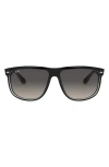 RAY BAN RAY-BAN BOYFRIEND 60MM FLAT TOP SUNGLASSES