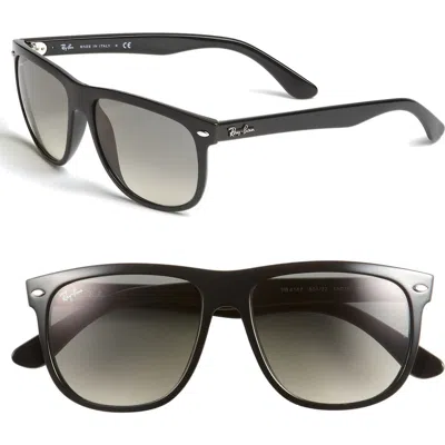 Ray Ban Ray-ban 'boyfriend Flat Top Frame' 56mm Sunglasses In Gradient Smoke