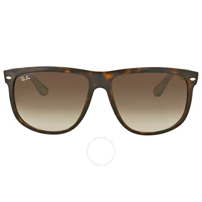 Ray Ban Boyfriend Light Brown Gradient Square Men's Sunglasses Rb4147 710/51 60