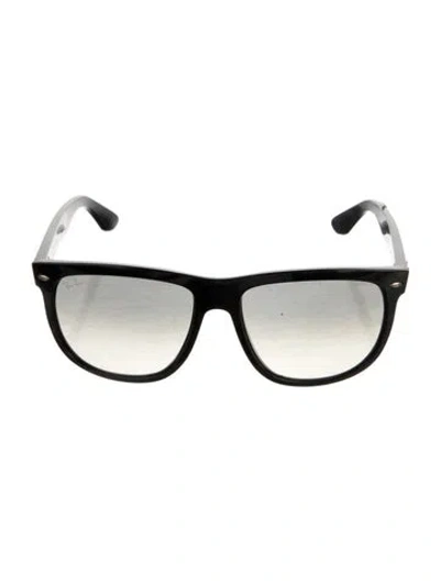 Pre-owned Ray Ban Boyfriend Oversize Sunglasses In Black