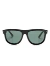 Ray Ban Boyfriend Reverse Sunglasses In Black