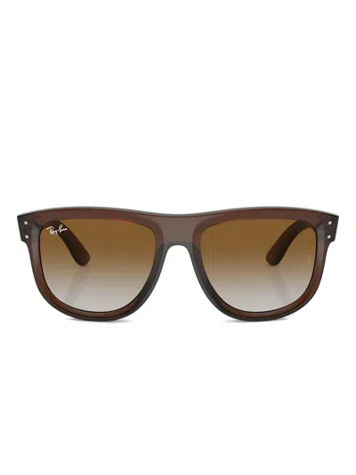Ray Ban Boyfriend Reverse Sunglasses In 褐色