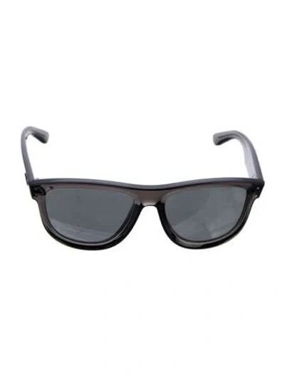 Pre-owned Ray Ban Boyfriend Reverse Wayfarer Sunglasses In Grey