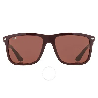 Ray Ban Boyfriend Two Red Square Unisex Sunglasses Rb4547 6718c5 60 In Burgundy