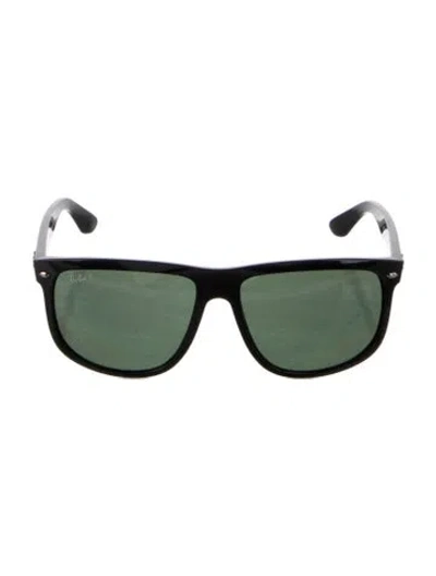 Pre-owned Ray Ban Boyfriend Wayfarer Sunglasses In Black