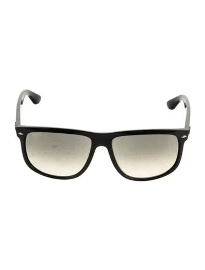 Pre-owned Ray Ban Boyfriend Wayfarer Sunglasses In Black