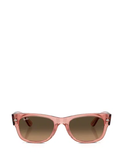 Ray Ban Browline Sunglasses In Pink