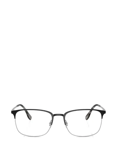 Ray Ban Browline-frame Glasses In Black