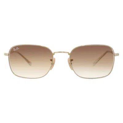 Ray Ban Brown Gradient Rectangular Unisex Sunglasses Rb3706 001/51 54 In Pink