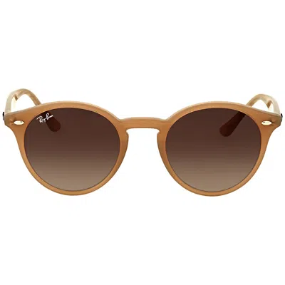 Ray Ban Brown Gradient Round Unisex Sunglasses Rb2180 616613 49