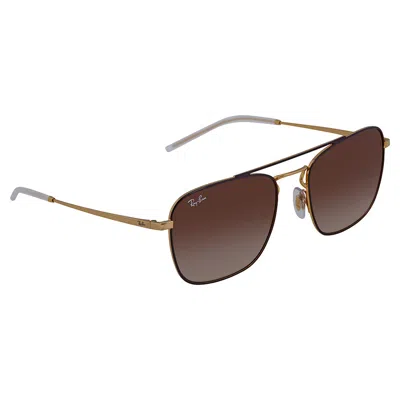 Ray Ban Brown Gradient Square Sunglasses Rb3588 905513 55