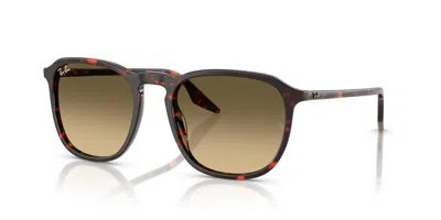 Ray Ban Brown Gradient Square Unisex Sunglasses Rb2203 14290a 52 In Black