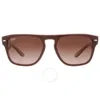 Ray Ban Brown Gradient Square Unisex Sunglasses Rb4407 673113 57
