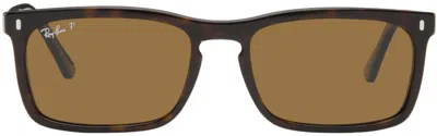 Ray Ban Rb4435 Sunglasses Havana Frame Brown Lenses Polarized 56-18
