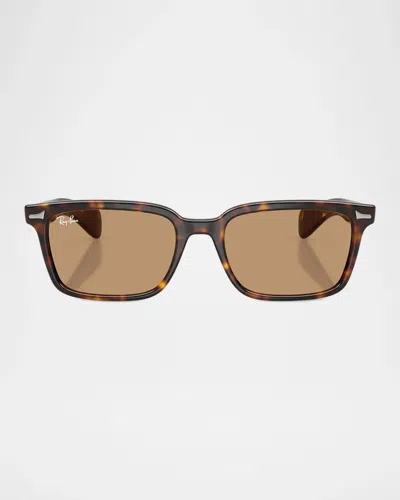 Ray Ban Brunel 53mm Rectangular Sunglasses In Multi
