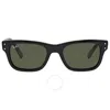 Ray Ban Ray-ban Mr. Burbank 52mm Rectangular Sunglasses In Black / Green
