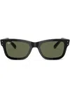 Ray Ban Ray-ban Mr. Burbank 52mm Rectangular Sunglasses In Schwarz