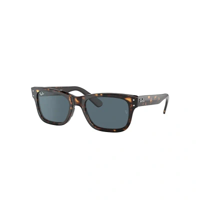 Ray Ban Burbank Sunglasses Havana Frame Blue Lenses 55-20