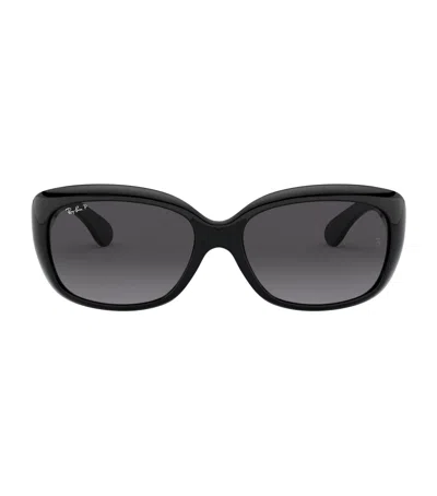 Ray Ban Butterfly Jackie Ohh Sunglasses In Black