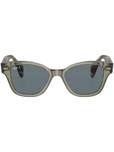 Ray Ban Camouflage-pattern Wayfarer-frame Sunglasses In Grün
