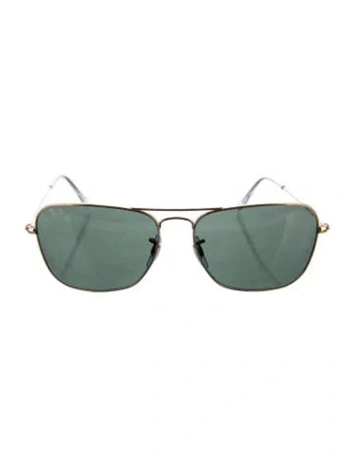 Pre-owned Ray Ban Caravan Aviator Sunglasses