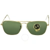 RAY BAN RAY BAN CARAVAN GREEN CLASSIC G-15 SQUARE UNISEX SUNGLASSES RB3136 001 58