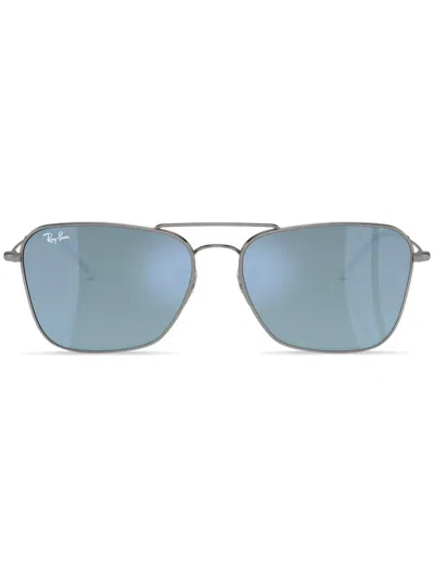 RAY BAN CARAVAN REVERSE PILOT-FRAME SUNGLASSES