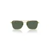 Ray Ban Caravan Reverse Sunglasses Arista Gold Frame Green Lenses 61-15 In Arista Gold
