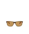 Ray Ban Caribbean Rectangular Sunglasses In Brown