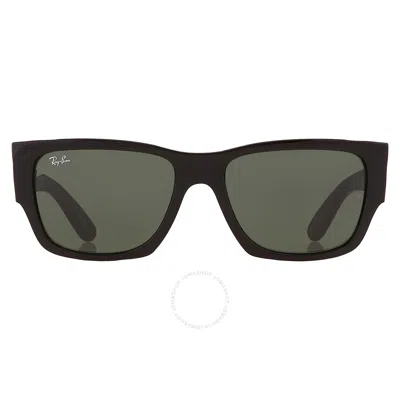 Ray Ban Carlos Green Rectangular Unisex Sunglasses Rb0947s 901/31 56 In Black