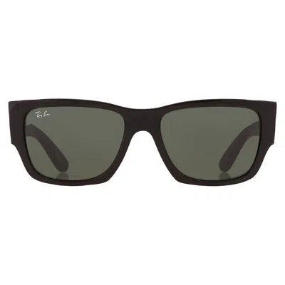 RAY BAN RAY BAN CARLOS GREEN RECTANGULAR UNISEX SUNGLASSES RB0947S 901/31 56