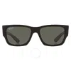 Ray Ban Carlos Polarized Green Rectangular Unisex Sunglasses Rb0947s 901/58 56
