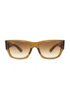 Ray Ban Carlos Square Sunglasses In Brown