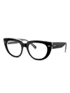 Ray Ban Ray-ban 50mm Square Optical Glasses In Transparent Grey