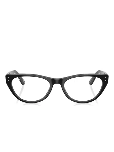 Ray Ban Cat-eye Glasses In Black