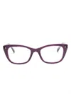 Ray Ban Cat-eye Glasses In Purple