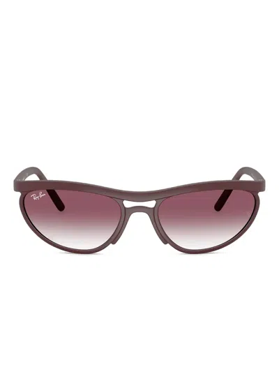 Ray Ban Klassische Cat-eye-sonnenbrille In Burgundy