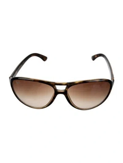Pre-owned Ray Ban Cat-eye Gradient Sunglasses In Brown