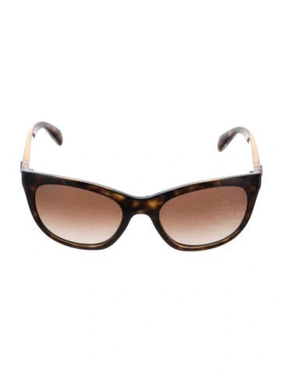 Pre-owned Ray Ban Cat-eye Gradient Sunglasses In Brown
